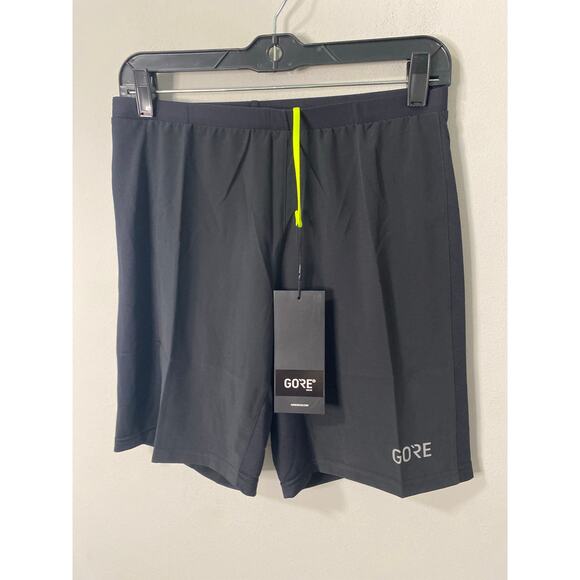New Gorewear Men's R5 2in1 Shorts, Black Size Small - Picture 1 of 3